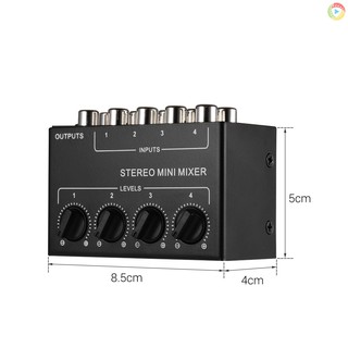Channel thiết bị phối âm thanh mini kèm 4 kênh rca