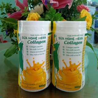 Sữa nghệ hera collagen hộp 500gram