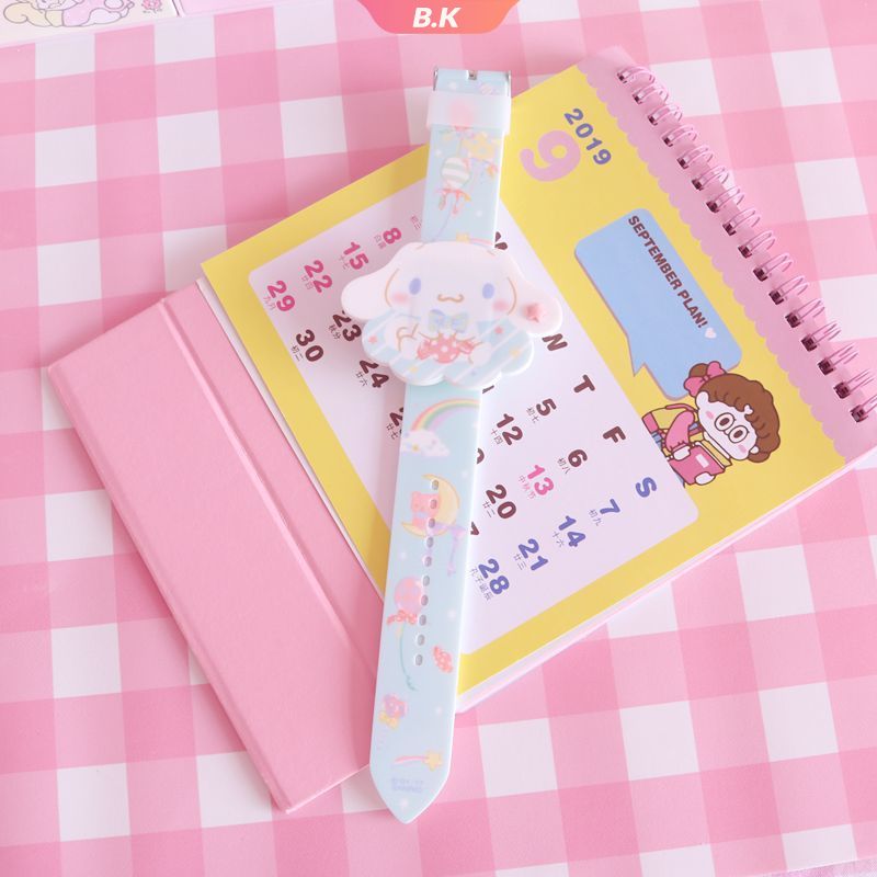 Cartoon Cute Melody Cinnamoroll Dog Hello Kitty Little Twins Stars Electronic Girl Wristband Student 【KU2】