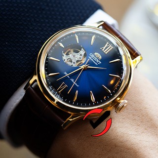 [Mã HANGHIEU5 giảm 15% đơn từ 500K] Đồng Hồ Nam Orient Open Heart Lộ Tim Dây Da