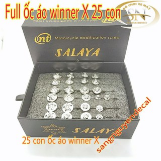 combo bộ ốc áo winner X gồm 25 con salaya