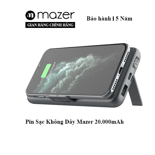 Pin Sạc Không Dây Mazer POWER.BOOST AIR.STAND 20000mAh(10W/QC3.0/PD18W)