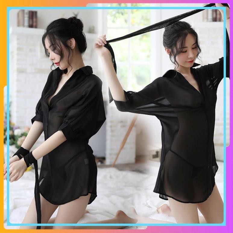Áo sơ mi nữ dáng dài - kèm ảnh thật - có thể mặc đi chơi hay mặc như áo sơ mi ngủ, chụp ảnh studio siêu xinh ạ - SM002
