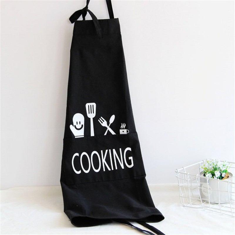 Tạp Dề Cotton Ngắn Unisex Dành Cho Nhà Hàng / Nhà Bếp