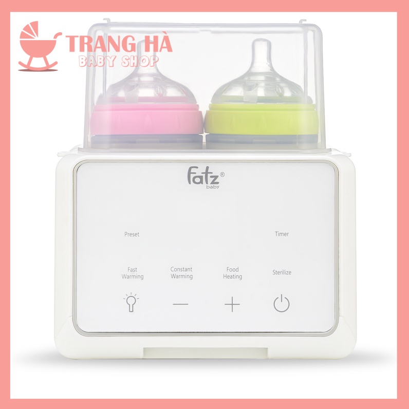 MÁY HÂM SỮA TIỆT TRÙNG 2 BÌNH ĐIỆN TỬ FATZ BABY - DUO 3 PLUS - FB3094TK BẢO HÀNH CHÍNH HÃNG 12 THÁNG