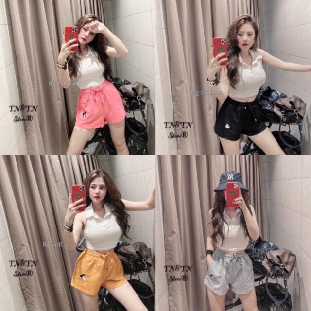 [Mã FAMAYWA giảm 10K đơn 50K] Quần đùi nữ chuột mk Freesize dưới 55kg- Carotshop | BigBuy360 - bigbuy360.vn