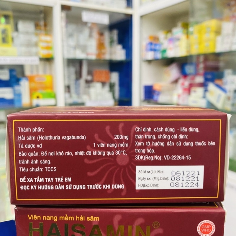 ✅ Haisamin viên nang mềm hải sâm bồi bổ cơ thể tăng cương sinh lưc haisam hộp 30 viên