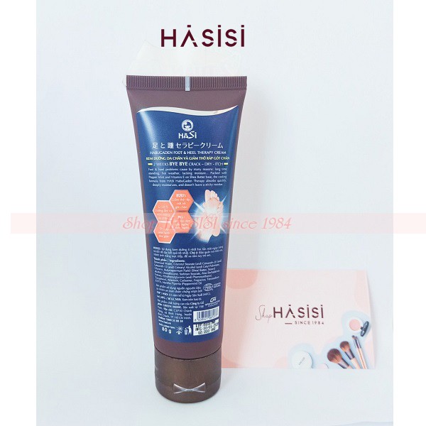 Kem Dưỡng Da Chân HASI KOKESHI HABUGADEN FOOT &amp; HEEL THERAPY CREAM 80g