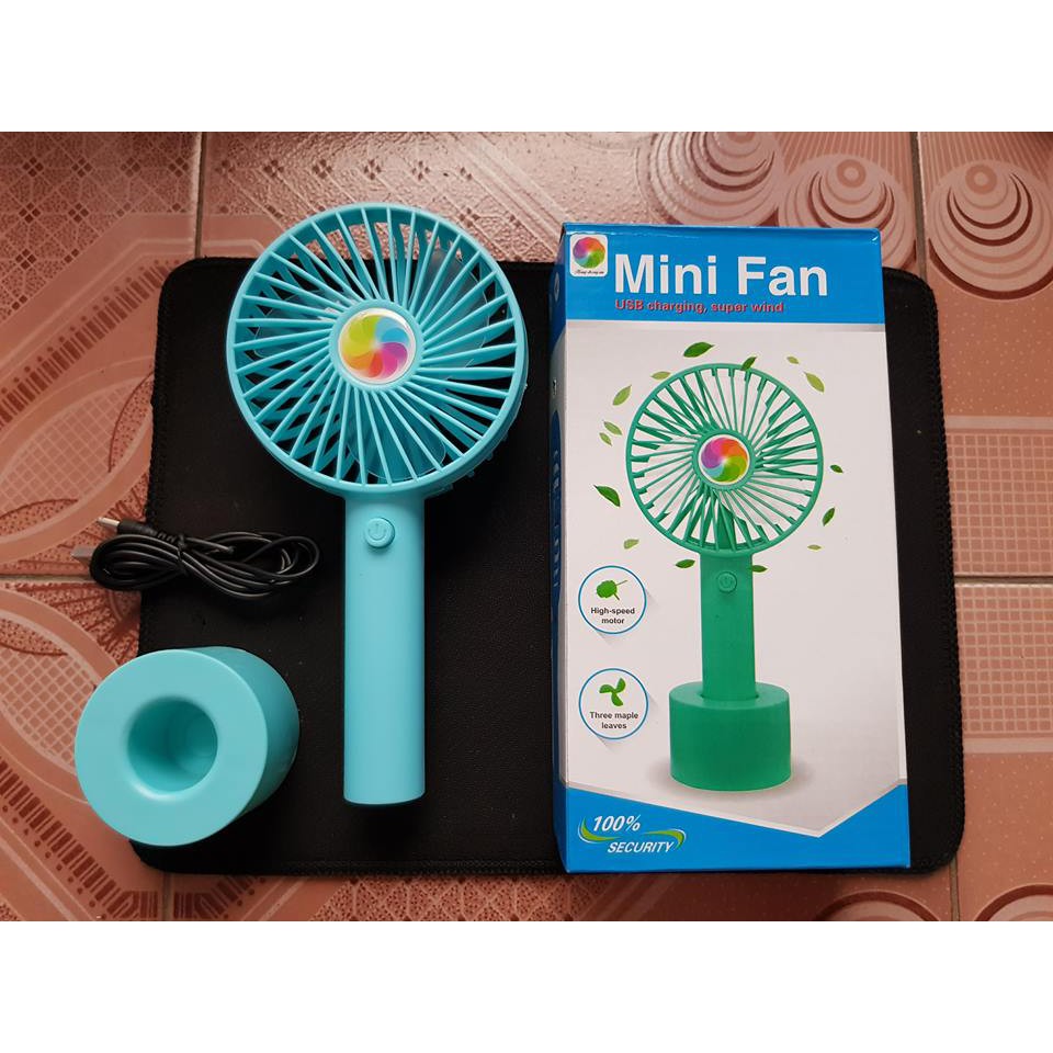 QUẠT TÍCH ĐIỆN MINI FAN CẦM TAY VÀ ĐỂ BÀN TIỆN ÍCH | BigBuy360 - bigbuy360.vn