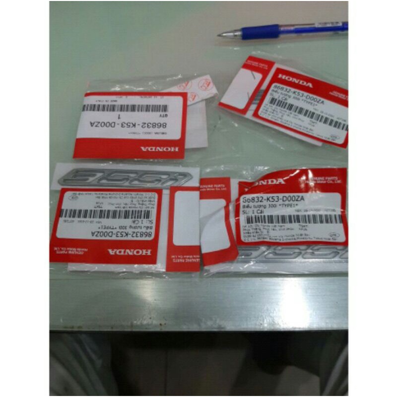 Tem chữ 300i biểu tượng 300i sh 300i chính hãng honda giá 1 bên