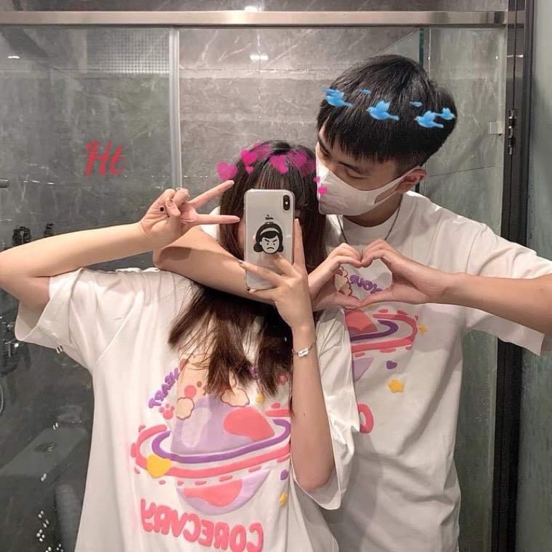 Áo phông đôi gấu địa câu H2