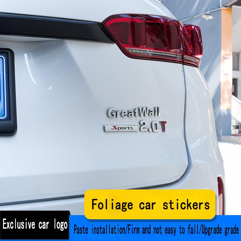 Logo trang trí xe hơi bằng kim loại họa tiết chữ Turbo sành điệu cá tính