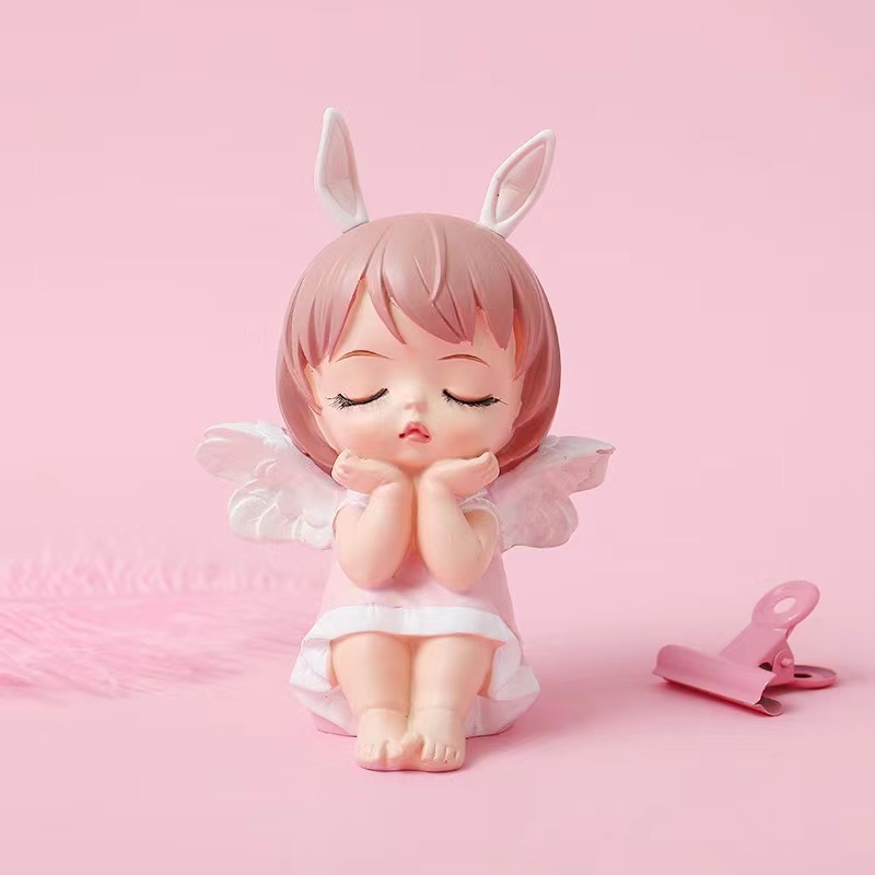 [Spot] Búp Bê Trang Trí Bánh Kem Chủ Đề Công Chúa Nhỏ Nhắn Anne Đội Vương Miện Bé Gái Mặc Váy Sinh Nhật Đầu Tiên