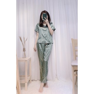 Bộ Đồ Pijama, Bộ Lụa Satin Mặc Nhà Hàng Cao Cấp (Ảnh thật sản phẩm)