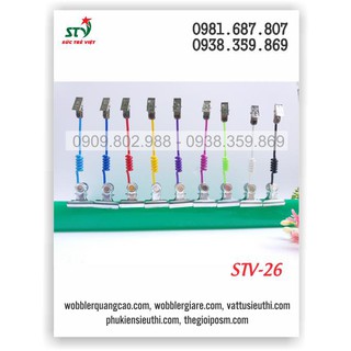 [SALE KHỦNG] Kẹp lò xo 2 đầu, wobbler lò xo 2 đầu kẹp, Kẹp quảng cáo, kẹp wobbler