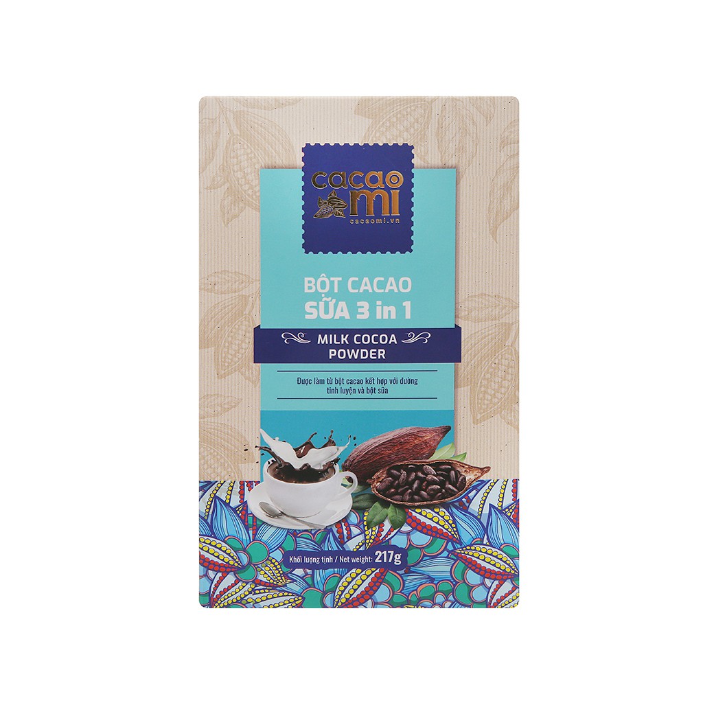 Bột sữa cacao 3in1 CacaoMi hộp 217g