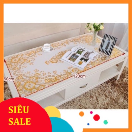 Khăn Bàn Nhựa 3D Hoa Văn Nổi Chống Thấm Kích Thước 50 X 110 cm Siêu Sang Chảnh