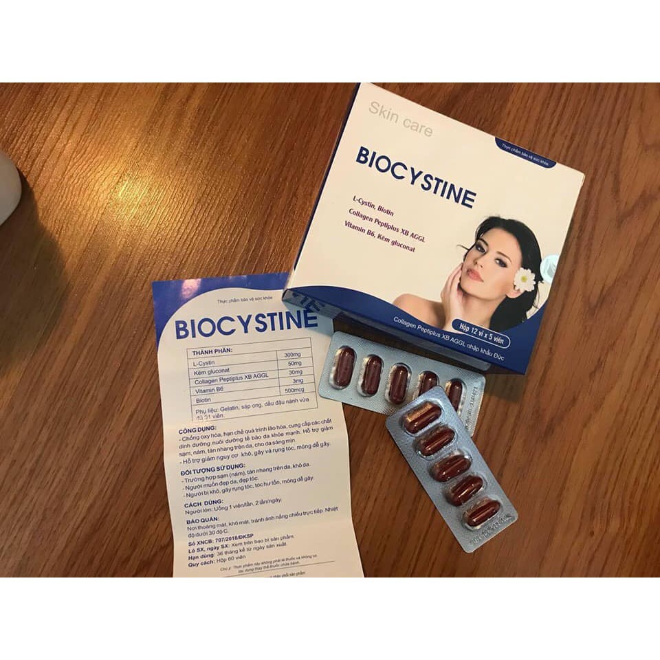 [CHÍNH HÃNG GIÁ SỈ] Viên u.ố.n.g đẹp da, chống lão hoá BIOCYSTINE | BigBuy360 - bigbuy360.vn