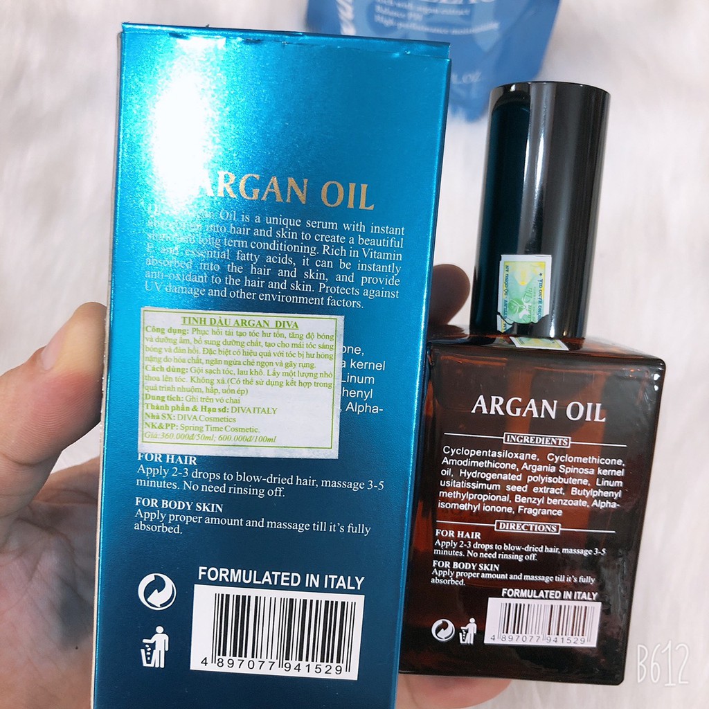 Tinh Dầu Diva Argan Oil Organic 50ML