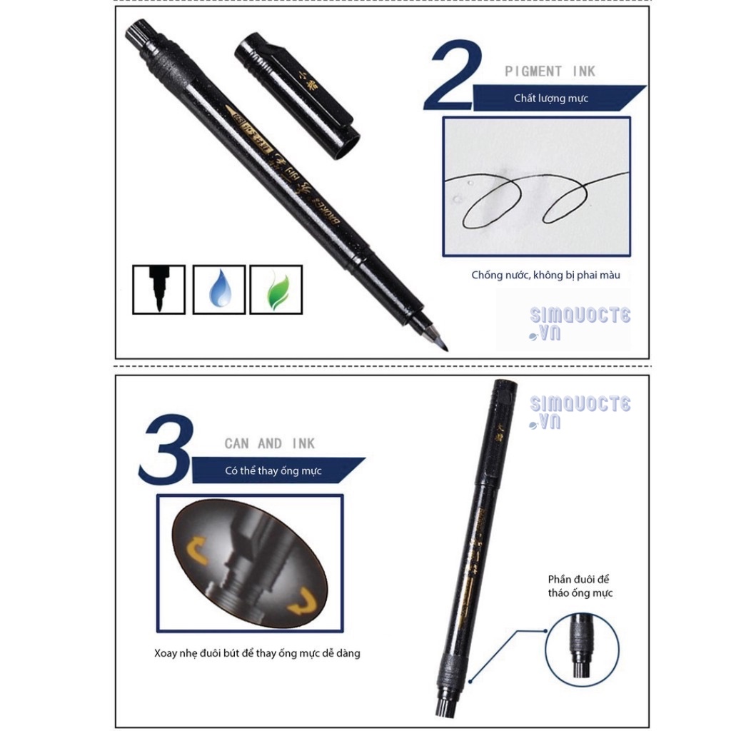 Bút Baoke Luyện Viết Calligraphy Thư Pháp Hiện Đại ST482