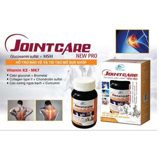 Viên Uống Bổ Xương Khớp Joint Care New Pro - Giảm Đau Xương Khớp - Giảm Thoái Hóa Khớp - Tăng Tiết Dịch Làm Trơn Ổ Khớp