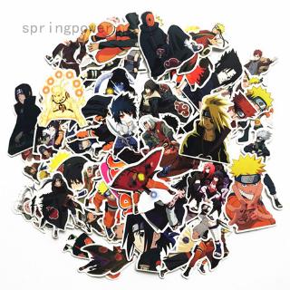 Set 63 miếng dán trang trí hình nhân vật hoạt hình naruto