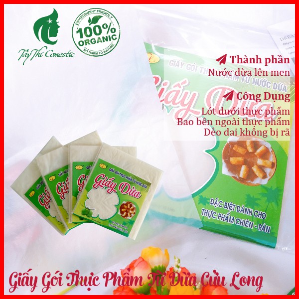 Giấy Gói Thức Ăn Từ Dừa Cửu Long