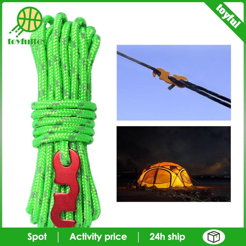 Cuộn Dây Nylon Phản Quang 4M 4mm Chuyên Dụng Cho Dựng Lều Cắm Trại
