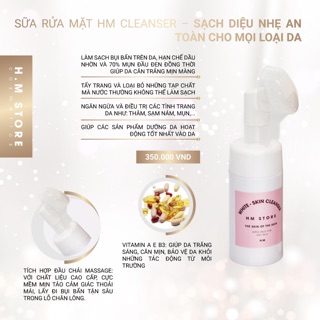 SRM TẨY TRANG HM STORE