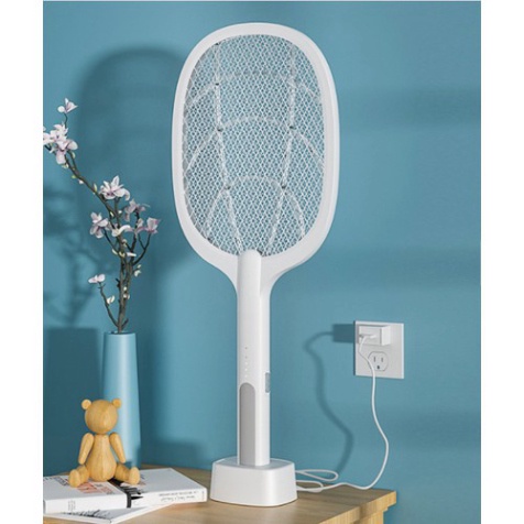Vợt muỗi thông minh tự động bắt muỗi cao cấp, Dụng cụ vợt kiêm đèn bắt muỗi