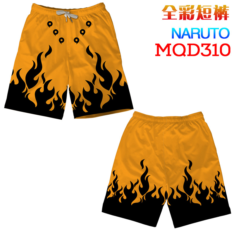 Quần Short In Họa Tiết Naruto Akatsuki 3d Thời Trang