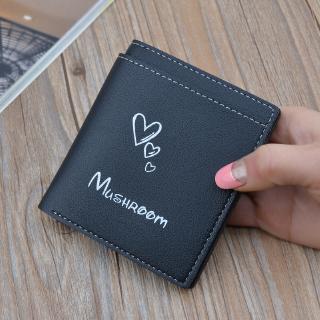 Small wallet short wallet Korean version of the new cute thin mini coin student wallet small bag
