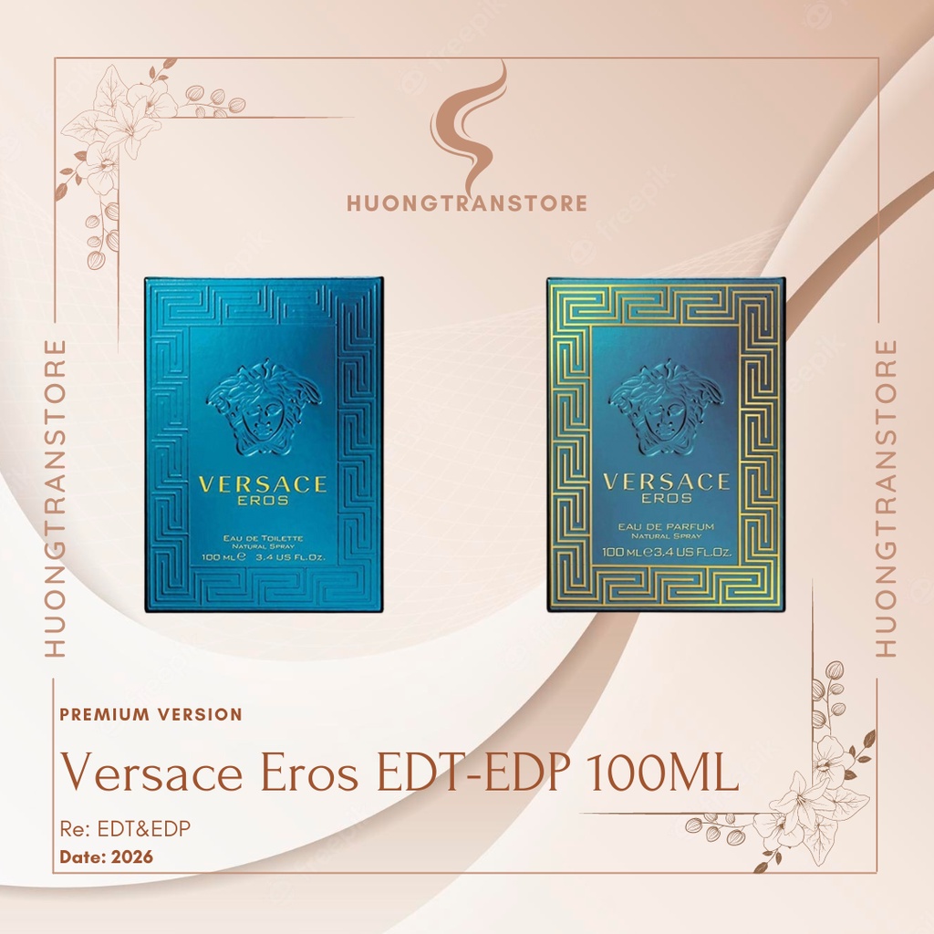 Nước hoa Versace Nam Eros EDT +EDP  Bản Đẳng Cấp