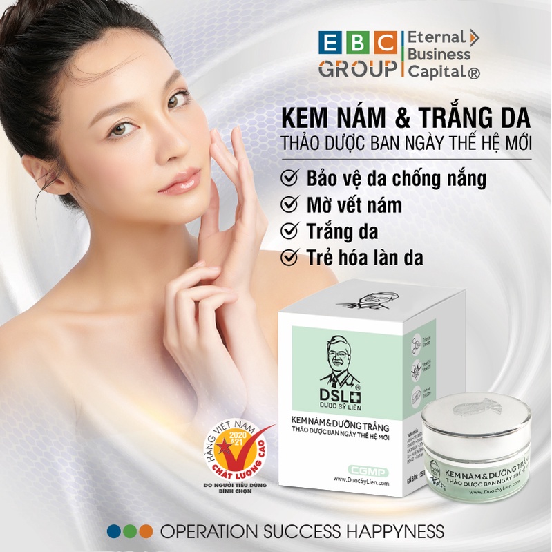 Kem nám & dưỡng trắng thảo dược ban ngày thế hệ mới (12g), mờ nám, mờ vết nhăn, trẻ hóa làn da