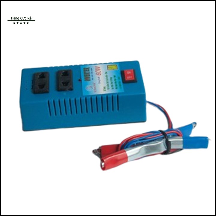Thiết bị biến điện 12v ra 220v công suất 60W hoặc 100W + Tặng vít thử điện