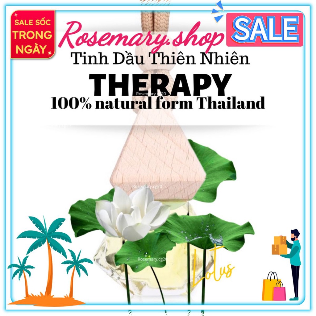 [ROSE_MARY] Tinh Dầu Treo Phòng Hương Sen - Lotus THERAPY