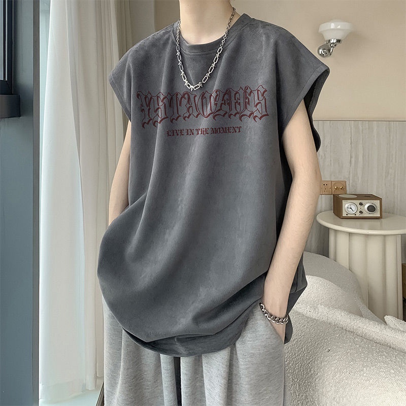 Áo Thun Bóng Rổ Không Tay Dáng Rộng Thời Trang Mùa Hè Mỹ Dành Cho Nam