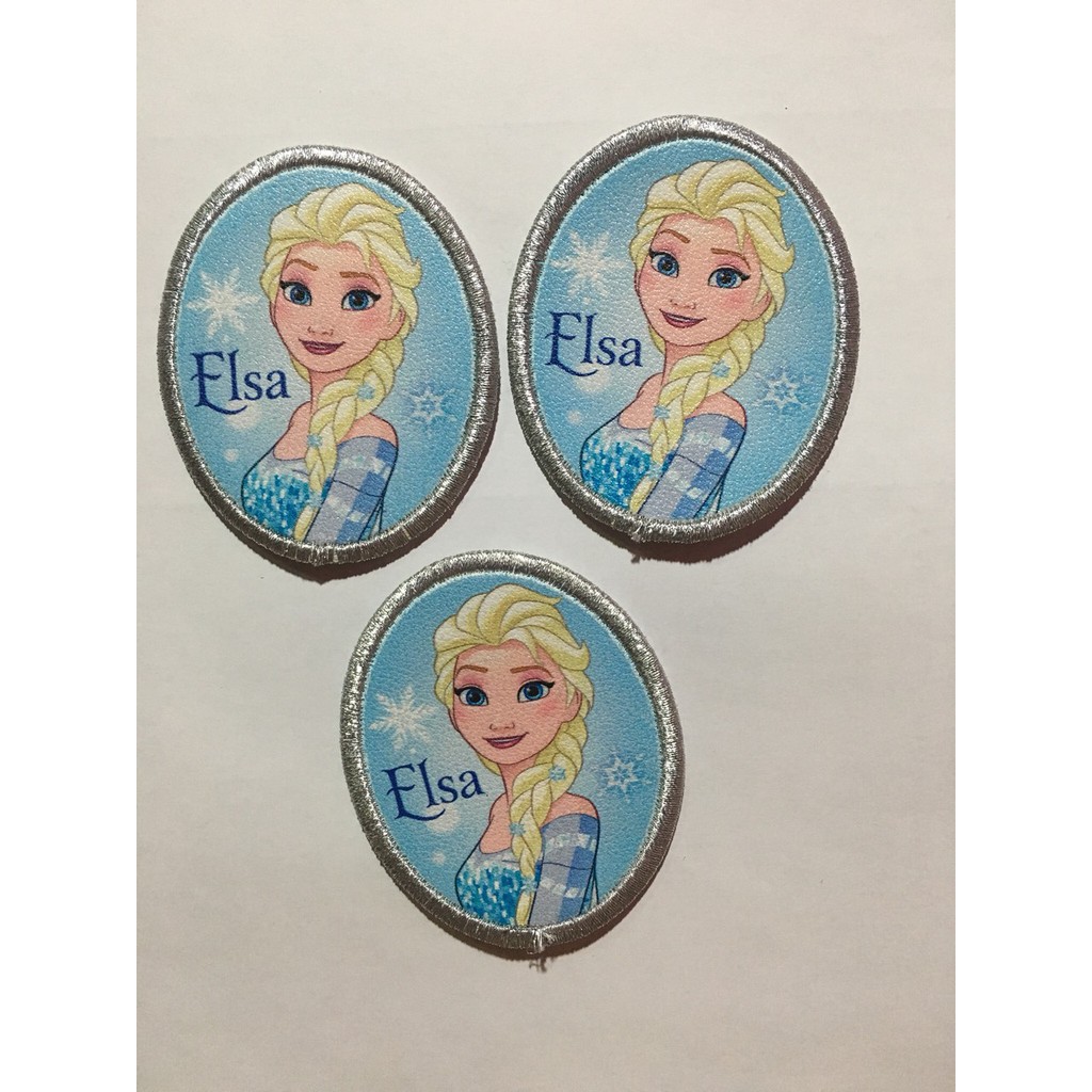 Sticker Ủi, Miếng Pacth Ủi Hình Nữ Hoàng Băng Giá Elsa Dùng Trang Trí Quần Áo, Mũ Nón, Túi Xách Cho Bé