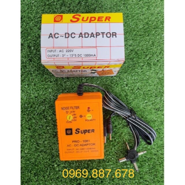 Nguồn chuyển điện,Adaptor Super 220v ra 3v- 13,5v