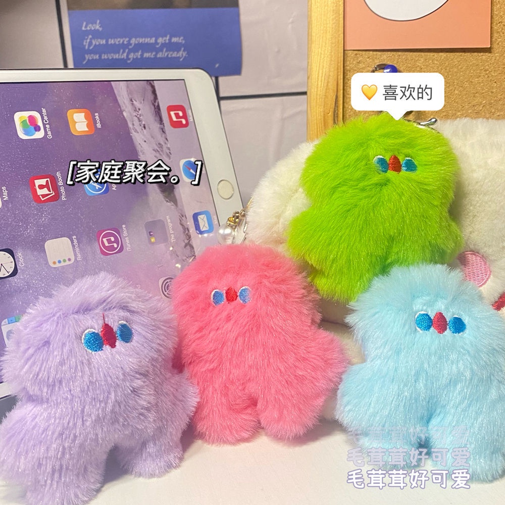 Móc khóa ENVIROSAX phong cách búp bê nhồi bông dễ thương