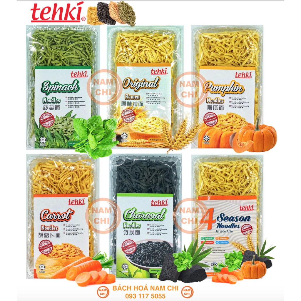 [RAMEN] Mì Ramen Original Tehki Malaysia 250g Ăn Chay Ăn Kiêng Giảm Cân