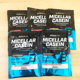 Gói Dùng Thử Sữa Tăng Cơ MICELLAR CASEIN BiotechUSA - Dưỡng Cơ Ban Đêm