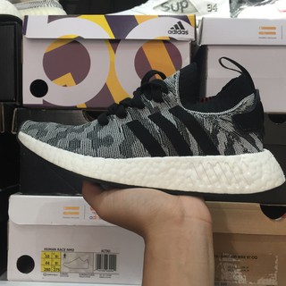 Giày Sneaker ADIDAS NMD R2 Sọc Đen [1:1] Nữ Boost Nén