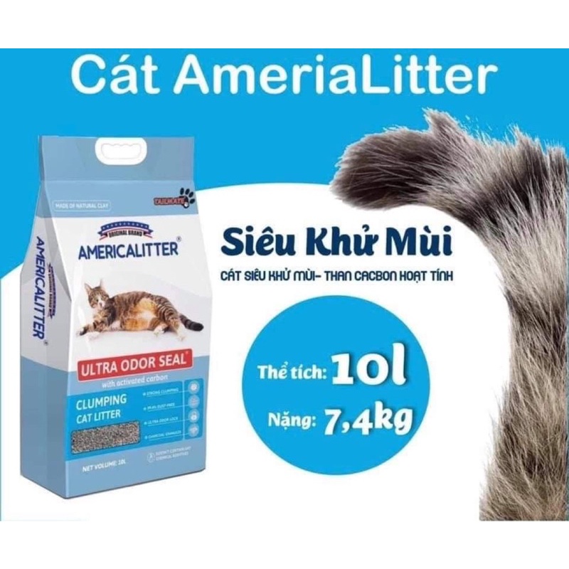 Cát vệ sinh America Litter 10l