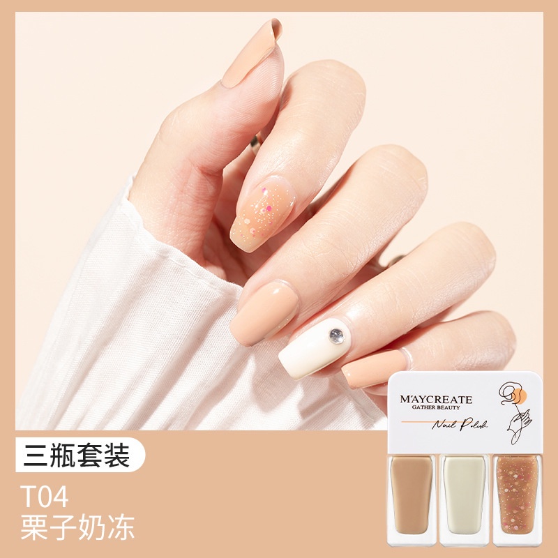 Set 3 Lọ Sơn Móng Tay Nhanh Khô 20 Màu Tùy Chọn Tiện Dụng
