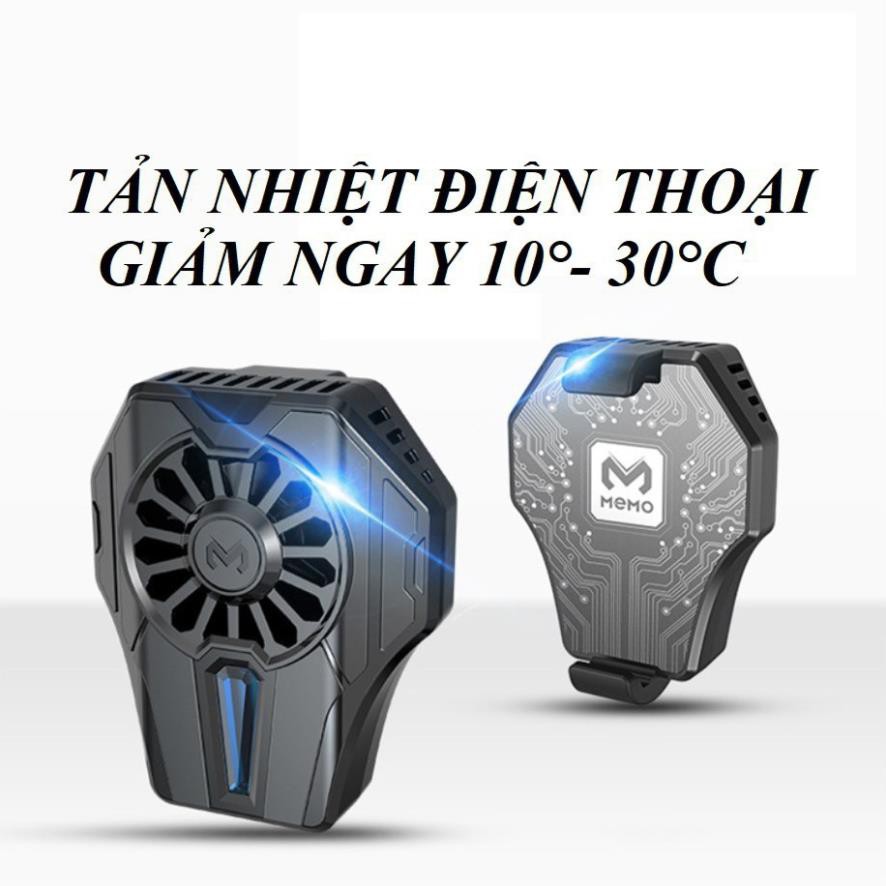 Quạt tản nhiệt gaming MEMO DL01 cho điện thoại, tản nhiệt sò lạnh siêu mát,Quạt tản nhiệt bán dẫn siêu lạnh