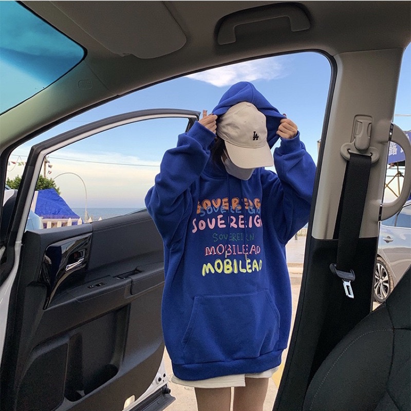 Áo hoodie nỉ bông unisex Homies liền mũ có túi in hình MOBI | BigBuy360 - bigbuy360.vn