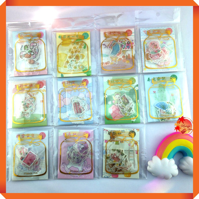 [ĐỘC QUYỀN] Sticker Cute Túi vàng Hoàng Kim AOBA-STICKER-02 (40 miếng)
