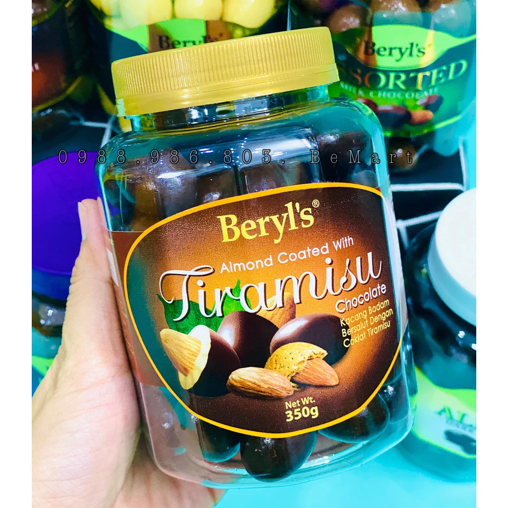 SOCOLA VIÊN TRỨNG CÓ NHÂN BERYL's hũ 350gr