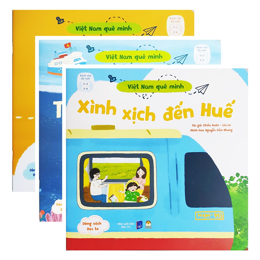 Sách Cho Bé - Bộ Việt Nam Quê Mình (3 Cuốn) - Truyện Tranh Cho Bé 0-6 Tuổi (Tập Nói &amp; Tập Đọc)